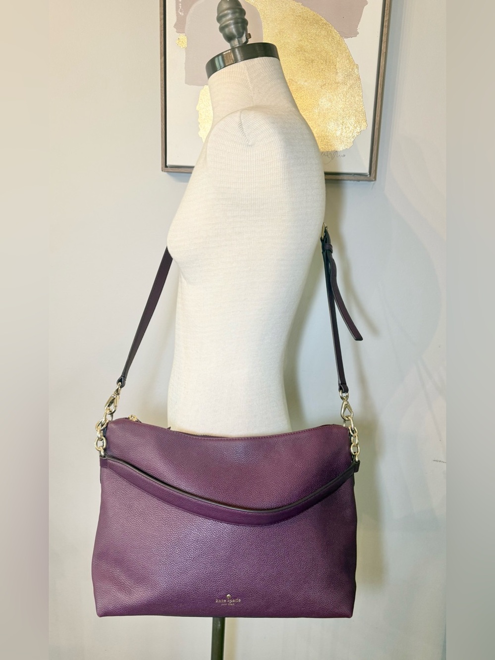VTG Kate Spade Alena Larchmont Avenue large shoulder/crossbody bag